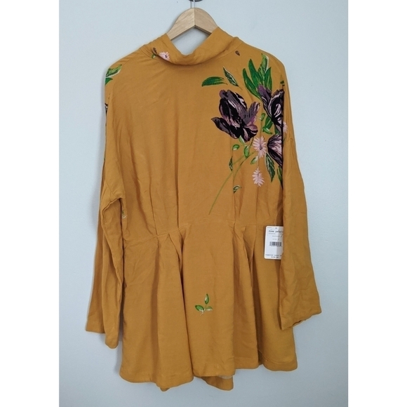 🆕 Free People Gemma Floral Tunic Mini Dress - Picture 1 of 10